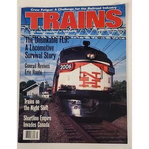 TRAINS Magazine March 1993 Unsinkable FL9 New Haven Conrail Night Photos VG